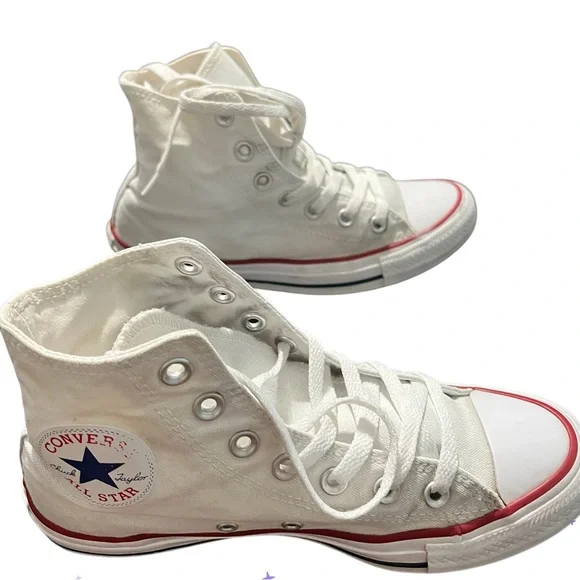 Converse White High-Top Sneakers - Picture 5 of 8